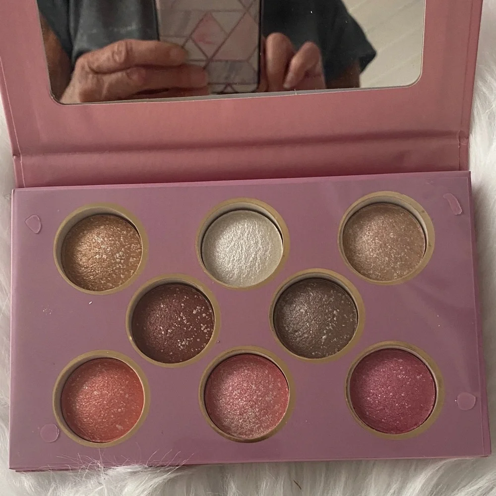 Baked Terracotta Highlighter & Blush Palette - Pink Shades/ new